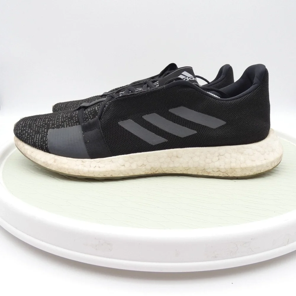Adidas Senseboost GO Mens Running Shoes Black Grey EG0960 Size 13